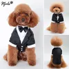 Habitant de vêtements pour chiens Tuxedo costume à nœud papillon charmant de mariage chiot costume vêtements de chat de chat