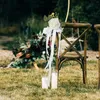 Dekoracyjne kwiaty ławka na krzesło sztuczne ceremonia ślubna dekoracje na imprezę urodziny zaręczynowe