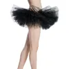 SKIRTS feminino Tutu Mini-saia curta Dança adulta Desempenho de dança Fluffy Mesh Multi Color Grega de 5 camadas de gaze Meio comprimento para mulheres