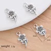 Charms 15pcs/Set Fashion Vintage Flower Charm Accessoires für DIY -Schmuck für Frauen, die anhängende Armband -Halskette Ohrringe machen