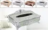 1PC Elegant Gold Tissue Box Cover Chic Napkin Case Holder el Home Decor Organizer18018127