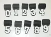Accessoires Nouveaux numéros de silicone Silicone Numéro numérique Pendant Choisissez vos numéros