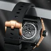 Montre-bracelets FeelNever Brand Mat's Watch Automatic Sports 8250 Mouvement mécanique Hollow Luminal Fashion Imperproofh Man 2024
