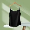 women Ice thread plain Camisoles comfort soft vest women's 2024 spring summer slim fit versatile sleeveless T-shirt v neck top thin casual blouse