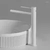 Robinets de lavabo de salle de bain robinets minces minimalistes cuivre allongée et eau froide