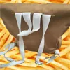 Borse da sera spalla per donne 2024 divertenti simpatici fritte fritte patatine imballaggi capaciti di grande capacità di stilista incrociato