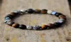 Braceletas para hombres Steampunk 8 mm Beads mate om strech pulseras Amicias amantes de la amistad parejas pulsera de hilo joyería Bijoux19475344
