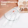 Make -up -Bürsten 1pc tragbarer Lipgloss -Applikator Multifunktional Silikon mit Staubkappe Lippenstift Kosmetische Werkzeug