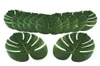 48 Pcs Artificial Tropical Palm Leaves 138Inch Hawaiian Luau Party Jungle Beach Theme Table Decoration Accessories7785257