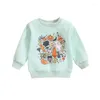 Kleidungssets Herbst Baby Girl Kleidung Langarm Crewneck Cartoon Brief Druck Outfits Halloween Sweatshirts Kleinkindjungen Tops