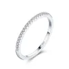 Fashion origineel 100% 925 Sterling Silver Band ringen vrouwen bruiloft sieraden cadeau klassiek gesimuleerde platina diamant cz ring