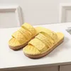 Designer Sandals Women's Brand Slippers Fashion Outdoor Casual Shoes Velcro Slide Crystal Lambskin Sandals TPU Rubber Slippers Tw Adjustable Strap Slide Flip Flops