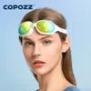 COPOZZ MYOPIA ZWEMBOEMS GOGGLES MENS Volwassen zwembril Professionele anti -mist Zwembad Glazen lens Zwembril -1.5 tot -7 240428