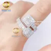 Hip Hop Diamond Fine Jewelry 925 Sterling Silver Moissanite of CZ Zirkon Iced Out Rings