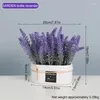 Dekorative Blumen 1 Bündel künstlicher Lavendel romantische Provence Hochzeit Plastik Vase für Muttertag Wohnkultur gefälschte Pflanze