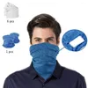 Écharpes bandanas écharpe lavables Gaïer avec des filtres en carbone de sécurité Couverture de visage polyvalent pour les hommes sports / extérieur pour hommes