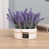 Dekorative Blumen 1 Bündel künstlicher Lavendel romantische Provence Hochzeit Plastik Vase für Muttertag Wohnkultur gefälschte Pflanze