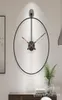 Wall Clocks Nordic Luxury Clock Modern Design Living Room Kitchen Battery Simple Iron Reloj Pared Home Decor DL60WC1966208