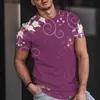 Sommer heiß verkauft neue große Herren grundlegende runde Nacken gedruckte Sportarten kurzärmeliges Top-Fashion-T-Shirt