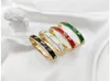 Bracelets de style de mode classiques Femmes Braceuses de luxe Bracelet Multicolor Bijoux Crystal 18k Gold plaqué en acier inoxydable L9690524