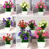 Decorative Flowers Mini Simulation Blossom Bonsai Artificial Flower Plant Easy To Clean For Parties Weddings Art Halls Decoration 12CM 20CM