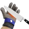 Coltelli guanti in acciaio inossidabile anticut di sicurezza resistente alla mano protettiva mesh mesh guanto per cavo macellaio a prova di coltello a prova di coltello