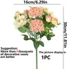 Dekorative Blumen bauchige Chrysanthemen Rose Künstliche Blume für Weihnachtskranz Hochzeit Braut Bouquet Home Pography Requisiten DIY
