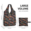 Storage Bags Basketball Grocery Shopping Cute Shopper Tote Shoulder Bag Large Capacity Portable Dots Round Physical Culture Handbag