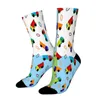 Chaussettes masculines jouet camion camion excavateur hétéro masculin mens femmes bas de printemps polyester harajuku