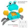 Interactieve krab speelgoed baby kruipende krabtechnologie ontsnappen elektronisch speelgoed en muziekgeschenken voor kinderen 240424