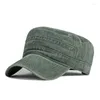Berets 1pc Men's Fashion Hat Hat Hate Cotton Flat Cap Baseball Summer Polyester Plus Dize Boy Gifts