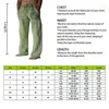 Jodimitty Mens Cotton Pants Summer Solid Color Breathable Trousers Male Casual Elastic Waist Fitness Hip Hop Streetwear 240417