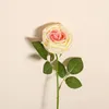 Flores decorativas 1x Flor de seda artificial Rosa de San Valentín Regalo Boda de ramo de novia Decoración de ramas