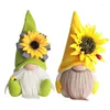 Figurines décoratives Sunflower Bumble Bee Gnome rayé Gnome scandinave tomte nisse Elfs de miel suédois maison Poupée en peluche