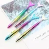 Fashion Kawaii Colorful Mermaid Pens Student Writing Gift Novelty Mermaid Ballpoint Pen Stationery School Office Supplies LL