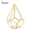 Sieradenzakken Vijfzijdig Rhombus Glass Table Top Diy Display Planter met swing voor sappig