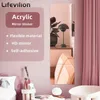 4 stcs Acryl Mirror Wandstickers Dikke 2mm Molden Decor Selfadhesive Diy Sticker voor garderobe badkamer Home 240429