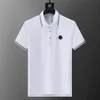 5A 2024 MENS Polo Shirt Designer Polos Derts for Man Fashion Focus Exterbroidery Snake Garter Breiting Pattern Clothing Tee Black White Mens T Shirt 01