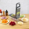 Multifunktional 14/16 in 1 Gemüsehacker Zwiebel Zwiebel Hacker Griff Lebensmittel Rost Food Hubschrauber Küche Gemüse Slicer Dicer Schnitt 240423