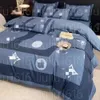 Quatro de Spring e Summer Quilt Capa Light Simple Ins Herburn Wind Four Seasons Universal Bed Linenbedding Sets Designer