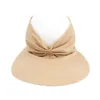 Berets Outdoor Hat Стильная защита от солнца для женщин широкая хриплуя дышащая кепка садовая рыбалка