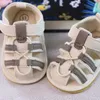 Eerste Walkers Summer Baby Step Shoes Babys paar van kleuters Sandalen Adem Non Slip Boys and Girls Fashion H240504