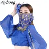 Stage Wear Belly Dance Veil For Women Plum Blossom Costins Costume Akcesoria Wydajność