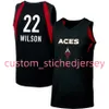 2024 Las Women Basketball Vegas Aces Jersey A'ja Wilson Kelsey Plum Jackie Young Chel Sea Gray Candace Parker Alysha Clark Kierstan Bell Kiah Stokes Sydney Colson