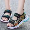 Brand Girls Sandals Summer Childrens Beach Shoe Sandals Sandals Fashion Big Kids Princess Sports Sandals 240419