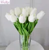 Fengrise 30st Pu Mini Tulpan Real Touch Flowers Artificial Flower for Party Bridal Bouquet Wedding Decorative Flowers Wreaths C1814403502