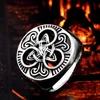 PSJ Jewelry Fashion Vintage 23,5 mm de grande taille nordique viking celtique nœud creux anneaux en acier inoxydable pour hommes 240416