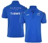 MEN039S POLOS ALPINE ALONSO 2022 F1 RACING TEAM MOTORSPORT ONDERWICHTEN Snelheid Sport Riding Polo Rapel Shirt Auto Fans Blue WH5110570