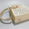 Acrylique Europe et les États-Unis Sac de soirée Diamant pourdies Épaule Crossbody Milding Handbag Sacs de grande capacité 240430