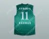 Custom Nay Mens Youth/Kinder Arvydas Sabonis 11 v. Chr. Zalgiris Kaunas Basketball Trikot Top S-6xl